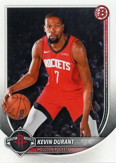 2025 Topps Bowman Kevin Durant #125 Houston Rockets
