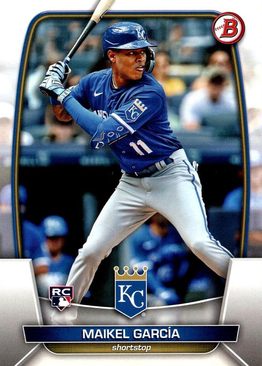2023 Topps Bowman Maikel Garcia RC Kansas City Royals #44