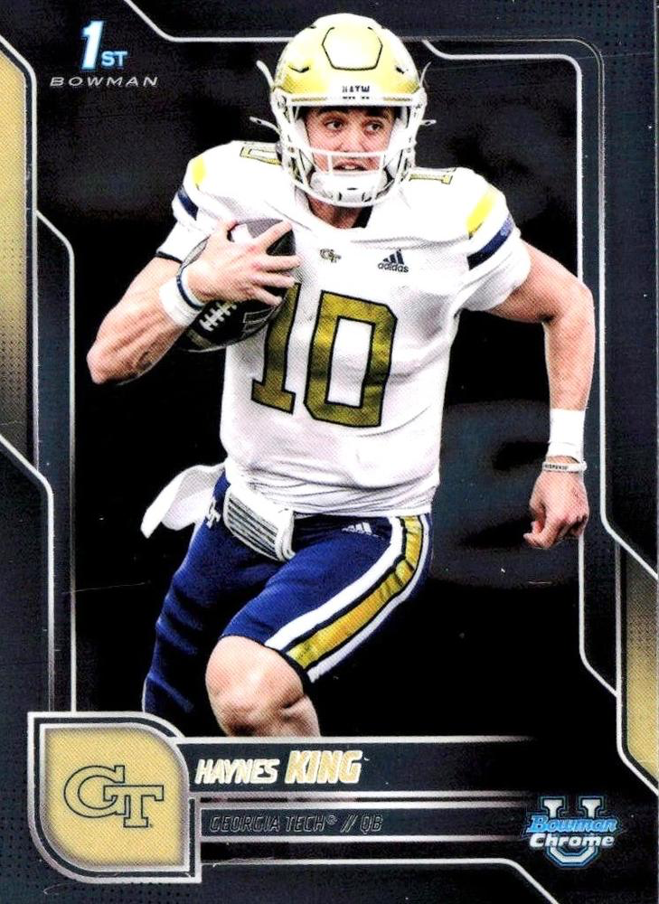 2025 Topps Bowman U Chrome Haynes King 1st #142 Georgia Tech Yellow Jackets