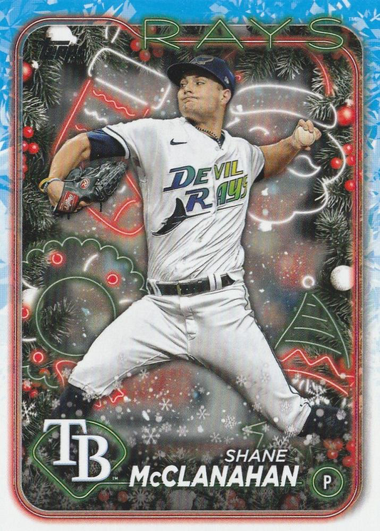 2024 Topps Holiday Shane McClanahan Tampa Bay Rays #H158