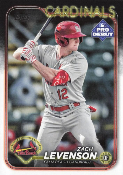2024 Topps Pro Debut Zach Levenson #PD-127 Palm Beach Cardinals
