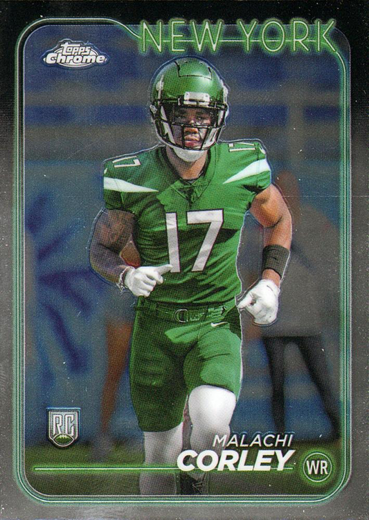 2024 Topps Chrome Football Malachi Corley RC #224 New York Jets