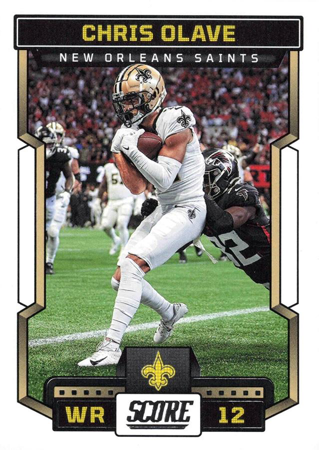 2023 Panini Score Football Chris Olave New Orleans Saints #54