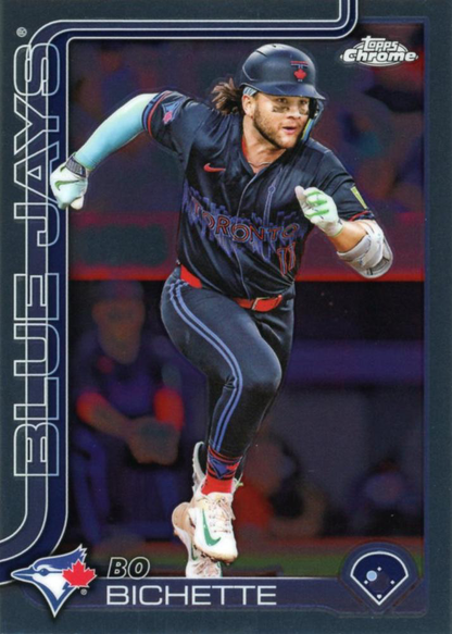 2025 Topps Chrome MLB Bo Bichette #101 Toronto Blue Jays