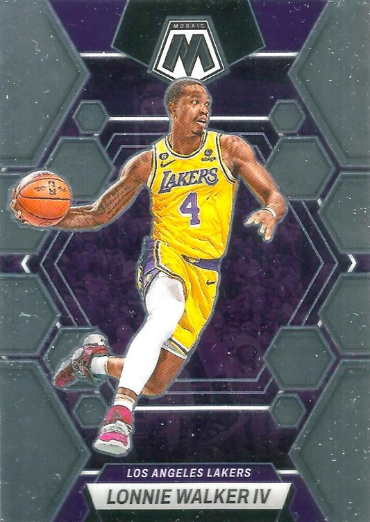 2022 Panini Mosaic Lonnie Walker IV #137 Los Angeles Lakers