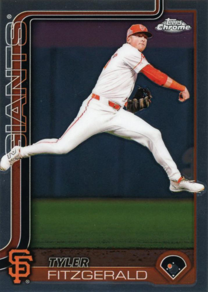 2025 Topps Chrome MLB Tyler Fitzgerald #30 San Francisco Giants