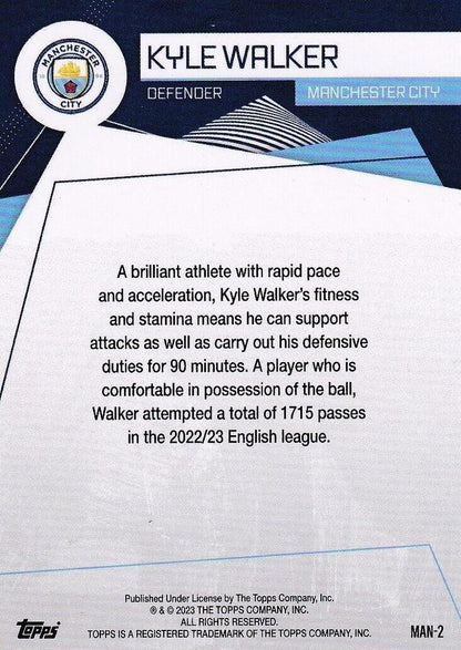 2023 Topps Manchester City Fan Set Kyle Walker #MAN-2