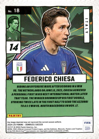 2024 Panini Donruss Net Marvels Federico Chiesa #18 Italy