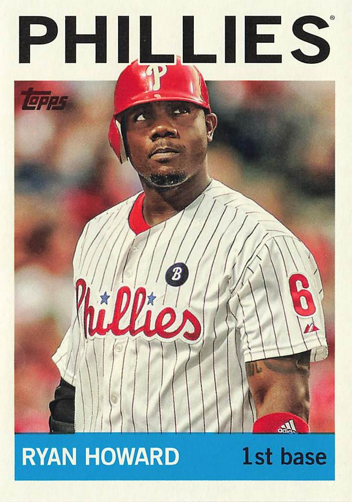 2025 Topps Archives Ryan Howard #41 Philadelphia Phillies