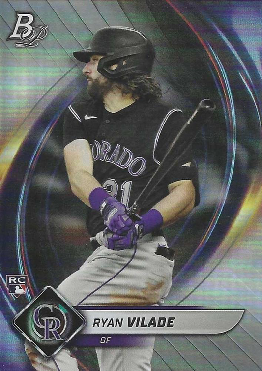 2022 Topps Bowman Platinum Ryan Vilade RC Colorado Rockies #25