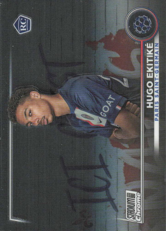 2022 Topps Stadium Club Chrome UCC RC Hugo Ekitike #44 Paris Saint-Germain