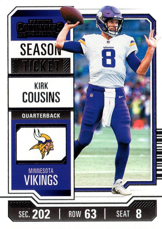 2023 Panini Contenders Kirk Cousins Minnesota Vikings #68