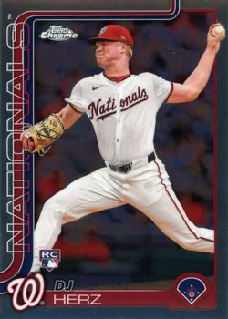 2025 Topps Chrome MLB DJ Herz RC #270 Washington Nationals