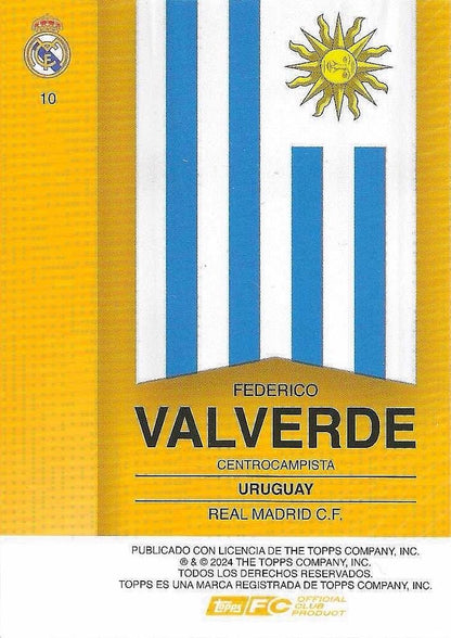 2024 Topps Real Madrid Fan Set Federico Valverde #10 Real Madrid CF