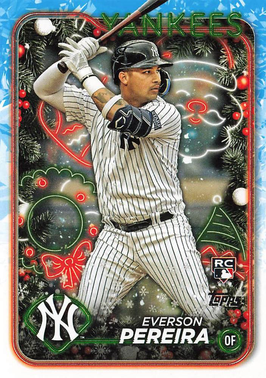 2024 Topps Holiday Everson Pereira RC New York Yankees #H186