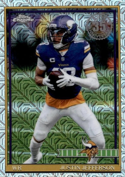 2026 Topps Flagship 1991 35th Mojo Chrome Justin Jefferson #91TF-38 Minnesota Vikings