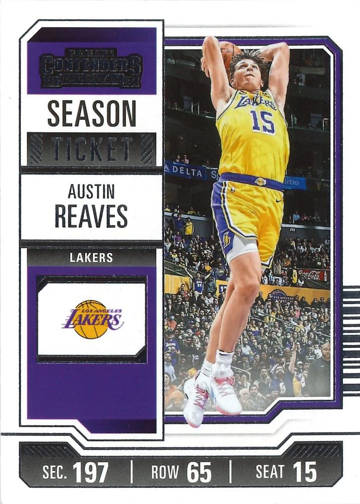 2023 Panini Contenders Austin Reaves #15 Los Angeles Lakers