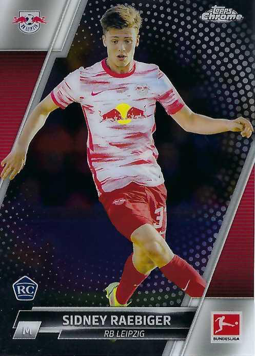 2021 Topps Chrome Bundesliga Sidney Raebiger RC #59 RB Leipzig