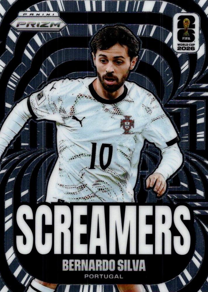 2026 Panini Prizm FIFA World Cup Screamers Bernardo Silva #1 Portugal