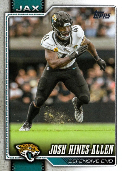 2026 Topps Flagship Josh Hines-Allen #95 Jacksonville Jaguars