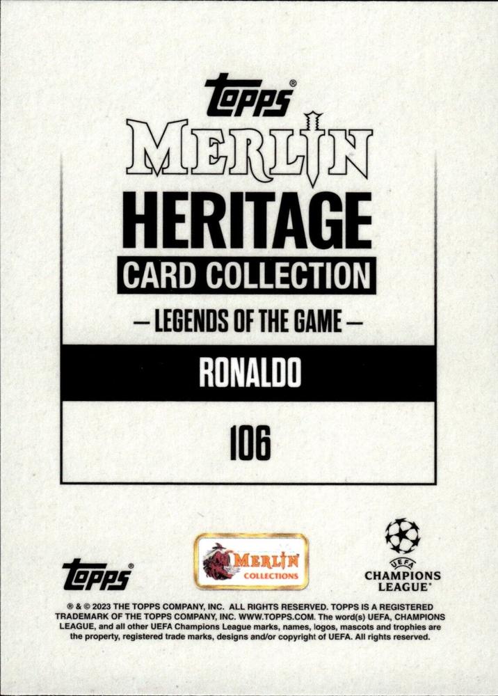 2023 Topps Merlin Heritage UCC Ronaldo #106 Real Madrid CF
