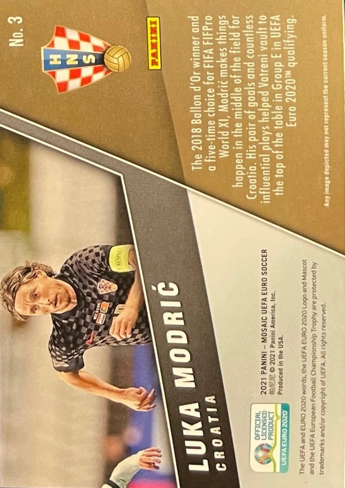 2022 Panini Mosaic UEFA EURO 2020 Montage Luka Modric #3 Croatie