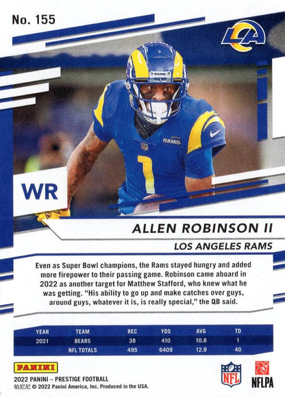 2022 Panini Prestige Allen Robinson II #155 Los Angeles Rams