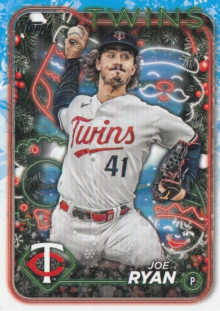2024 Topps Holiday Joe Ryan Minnesota Twins #H104
