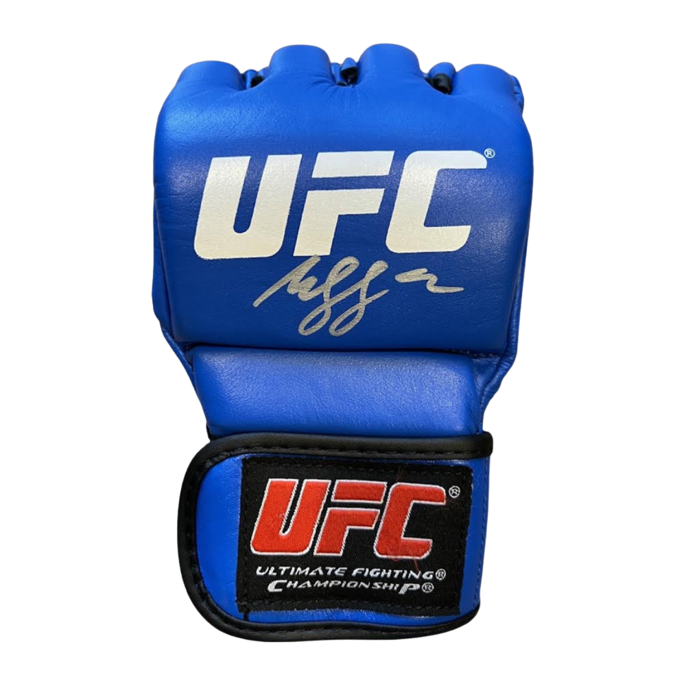 Blue UFC glove signed by Khamzat Chimaev (PSA)