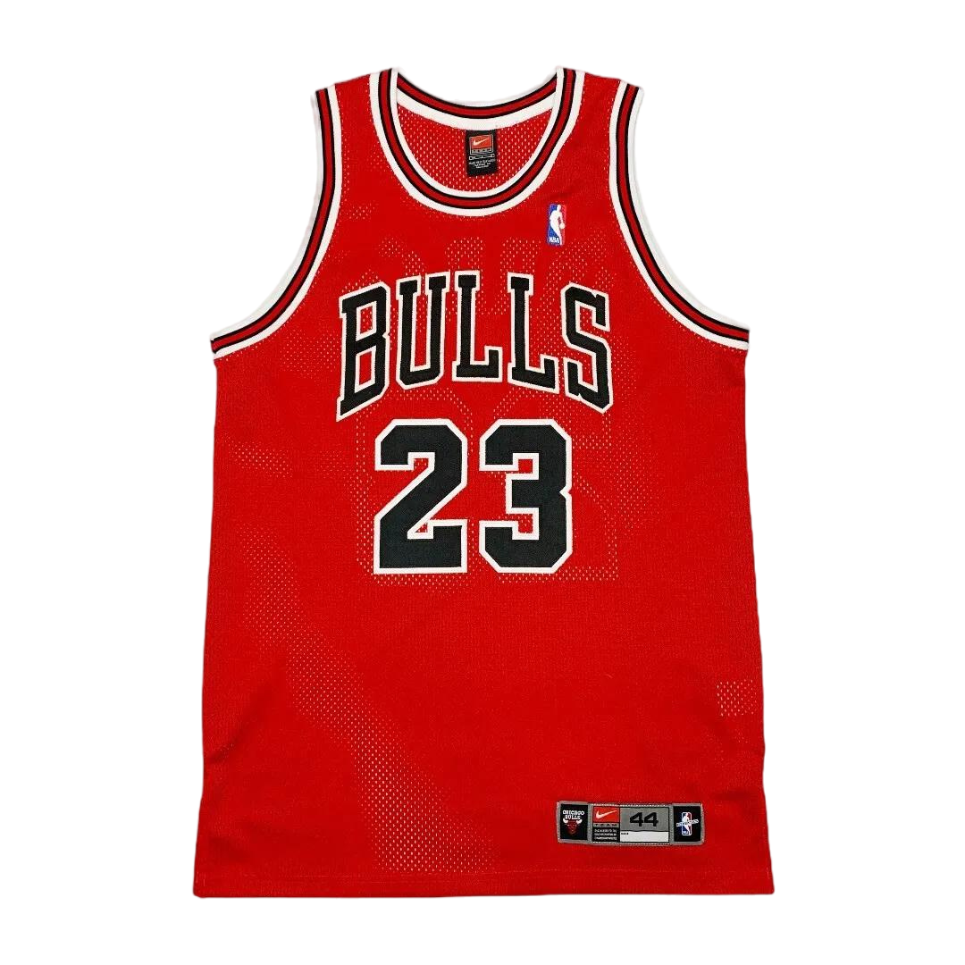 Maillot NBA Nike 97-98 Swingman Chicago Bulls signé par Michael Jordan (UDA)