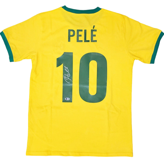 Von Pelé (PSA) signiertes Brasilien-Trikot