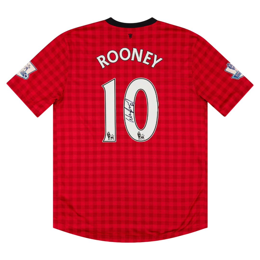 Maillot Manchester United signé par Wayne Rooney (Beckett)