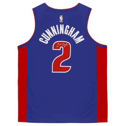 Detroit Pistons Nike Swingman Jersey signed by Cade Cunningham (Fanatics)