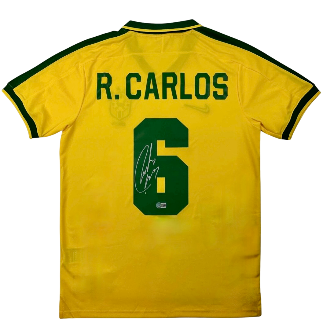 Von Pelé (PSA) signiertes Brasilien-Trikot