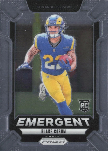2024 Panini Prizm Emergent Blake Corum RC #10 Los Angeles Rams
