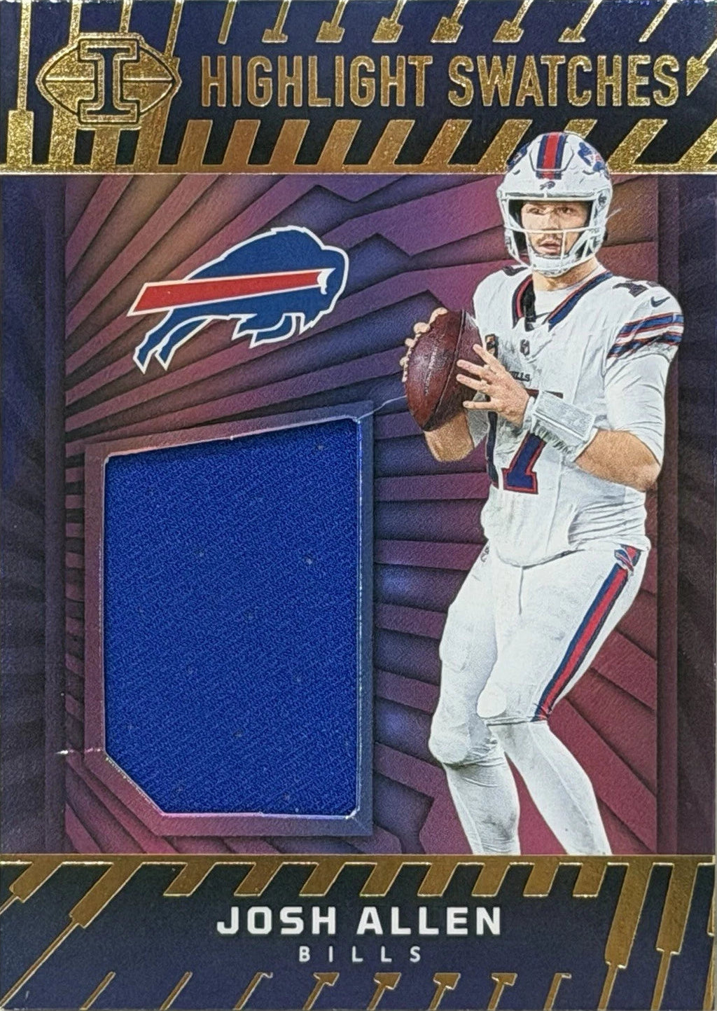 2024 Panini Illusions Highlight Swatches Patch Josh Allen #HS-JAN Buffalo Bills